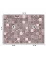 Stylish Wallpaper - Moroccan pink mosaic Andrea Haase | FEEBY