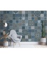 Wallpaper - Moroccan blue mosaic Andrea Haase | FEEBY