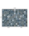 Wallpaper - Moroccan blue mosaic Andrea Haase | FEEBY