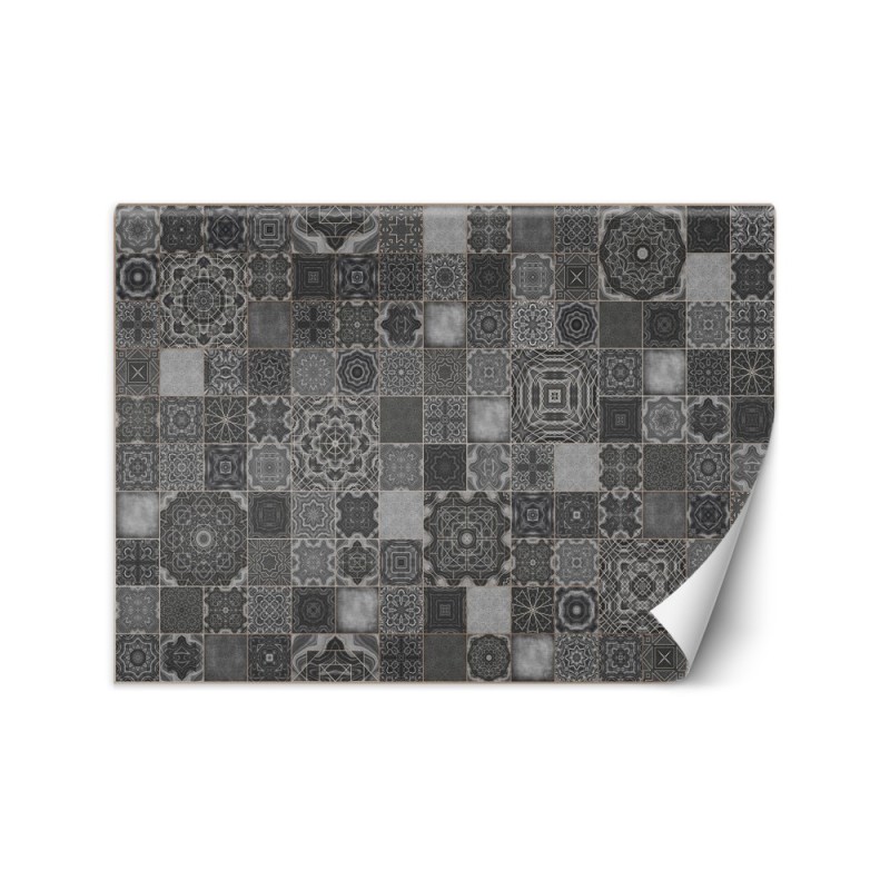 Stylish Wallpaper - Moroccan grey mosaic Andrea Haase | FEEBY