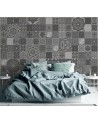 Stylish Wallpaper - Moroccan grey mosaic Andrea Haase | FEEBY