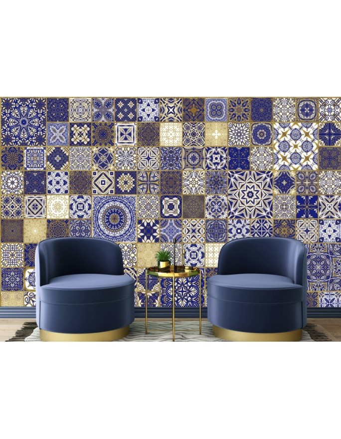 Stylish Wallpaper - Oriental coloured mosaic Andrea Haase | FEEBY