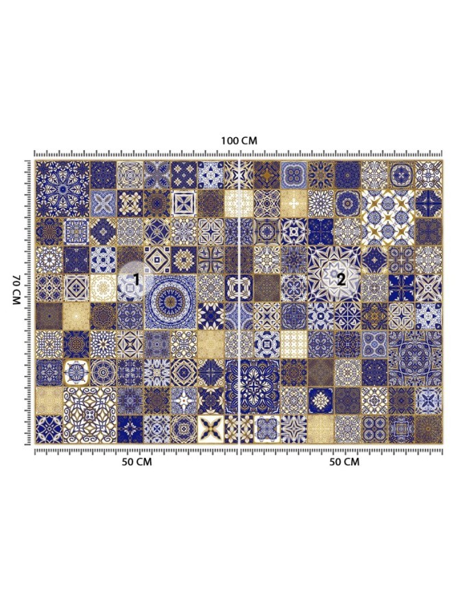 Stylish Wallpaper - Oriental coloured mosaic Andrea Haase | FEEBY