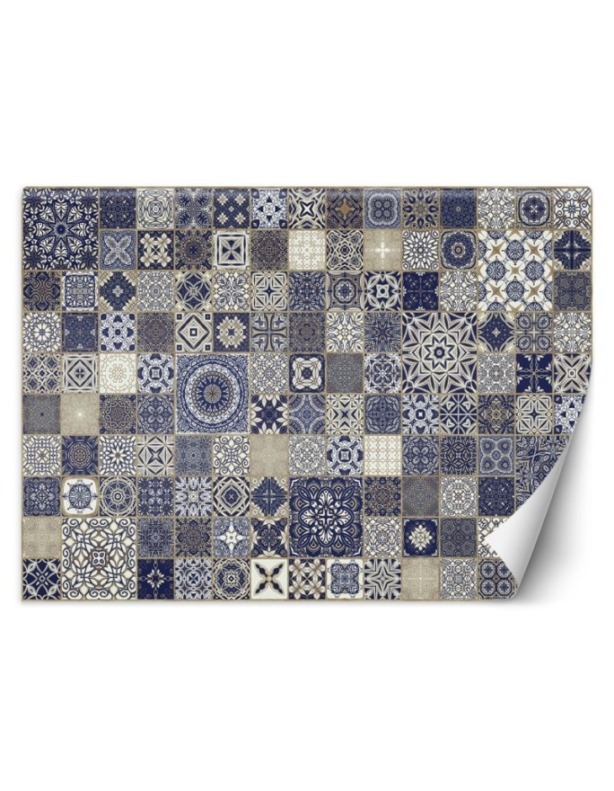 Wallpaper - Oriental blue mosaic Andrea Haase | FEEBY