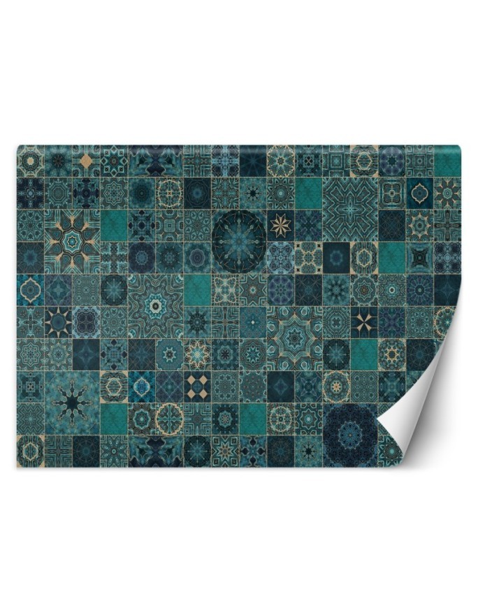 Wallpaper - Oriental turquoise mosaic Andrea Haase | FEEBY