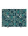 Wallpaper - Oriental turquoise mosaic Andrea Haase | FEEBY