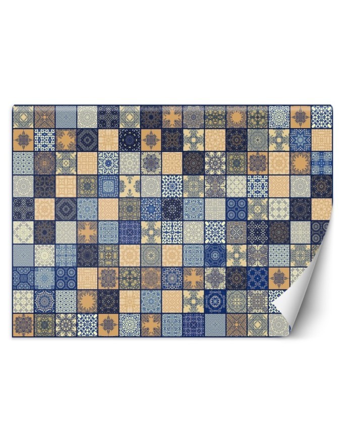 Wallpaper - Colourful vintage mosaic Andrea Haase | FEEBY