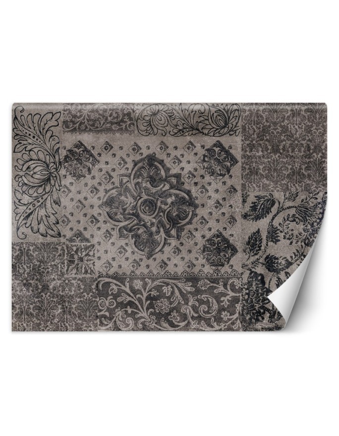Stylish Wallpaper - Vintage grey mosaic Andrea Haase | FEEBY
