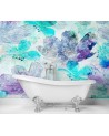 Designer Wallpaper - Colourful cherry blossoms Andrea Haase | FEEBY
