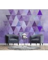 Stylish Wallpaper - Purple triangles geometry Andrea Haase | FEEBY