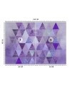 Stylish Wallpaper - Purple triangles geometry Andrea Haase | FEEBY