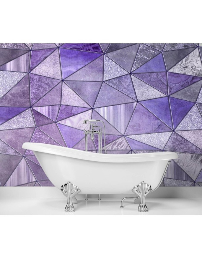 Wall mural - Purple geometric textures Andrea Haase | FEEBY