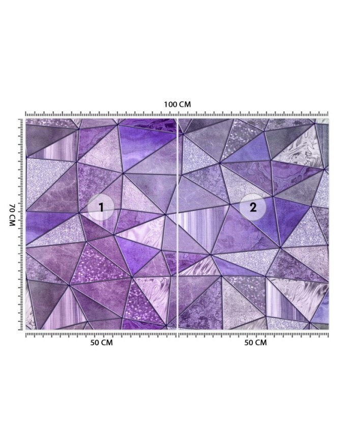 Wall mural - Purple geometric textures Andrea Haase | FEEBY