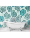 Designer wall mural - Blue seashells Andrea Haase | FEEBY