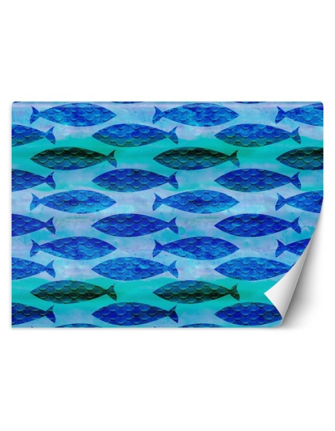 Designer wall mural - Shoal of fish Andrea Haase | FEEBY