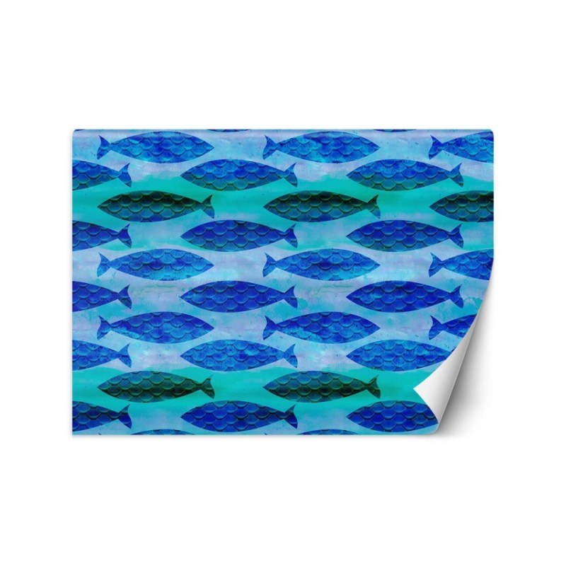 Designer wall mural - Shoal of fish Andrea Haase | FEEBY