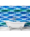 Designer wall mural - Shoal of fish Andrea Haase | FEEBY