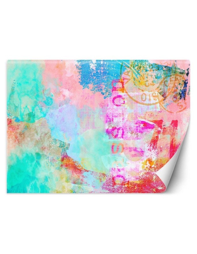 Wall mural - Abstract coloured paint Andrea Haase | FEEBY