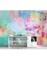 Wall mural - Abstract coloured paint Andrea Haase | FEEBY