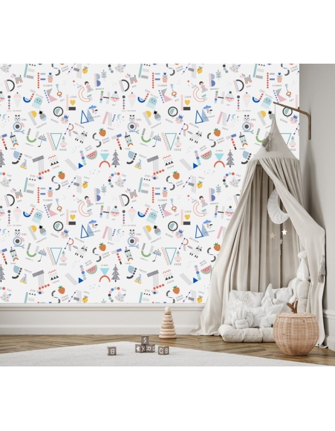 Children's wall mural - Animal alphabet | FEEBY