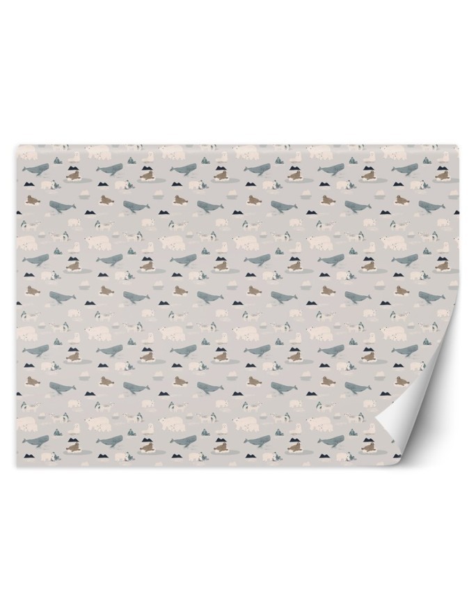 Children's wall mural - Arctic animals | FEEBY