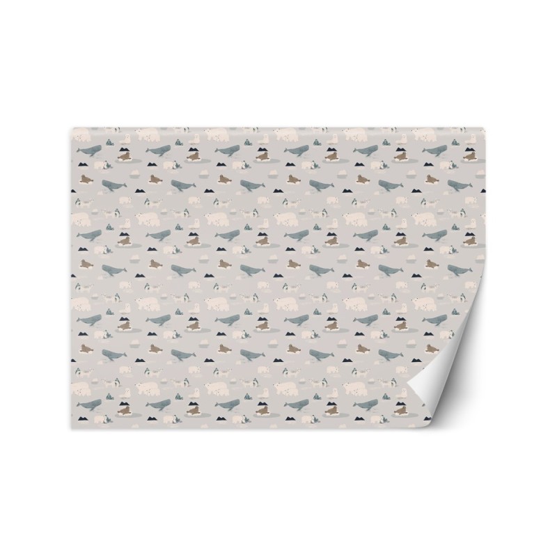 Children's wall mural - Arctic animals | FEEBY