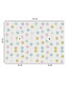 Children's room wall mural - Boho coloured balls | FEEBY
