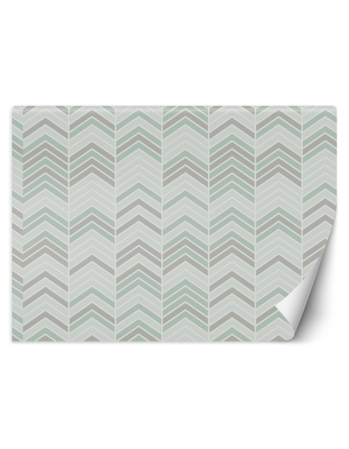 Children's room wall mural - Boho herringbone | FEEBY