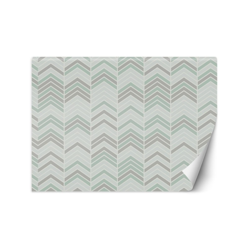 Children's room wall mural - Boho herringbone | FEEBY