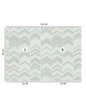 Children's room wall mural - Boho herringbone | FEEBY