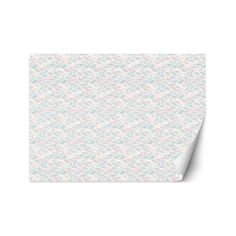 Children's room wall mural - Boho feathers | FEEBY