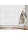 Children's room wall mural - Boho feathers | FEEBY