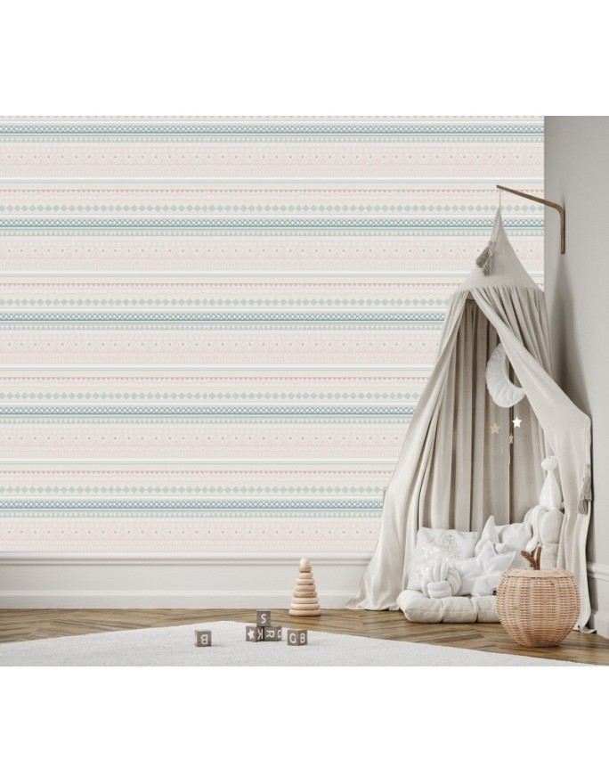 Children's room wall mural - Boho slides | FEEBY