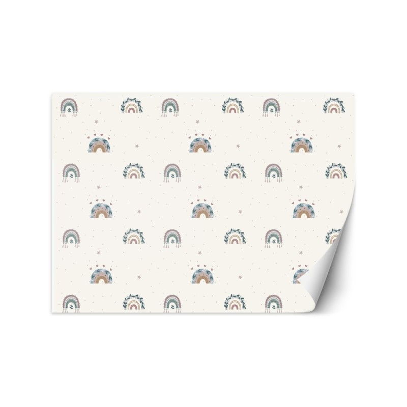 Children's room wall mural - Boho rainbows | FEEBY