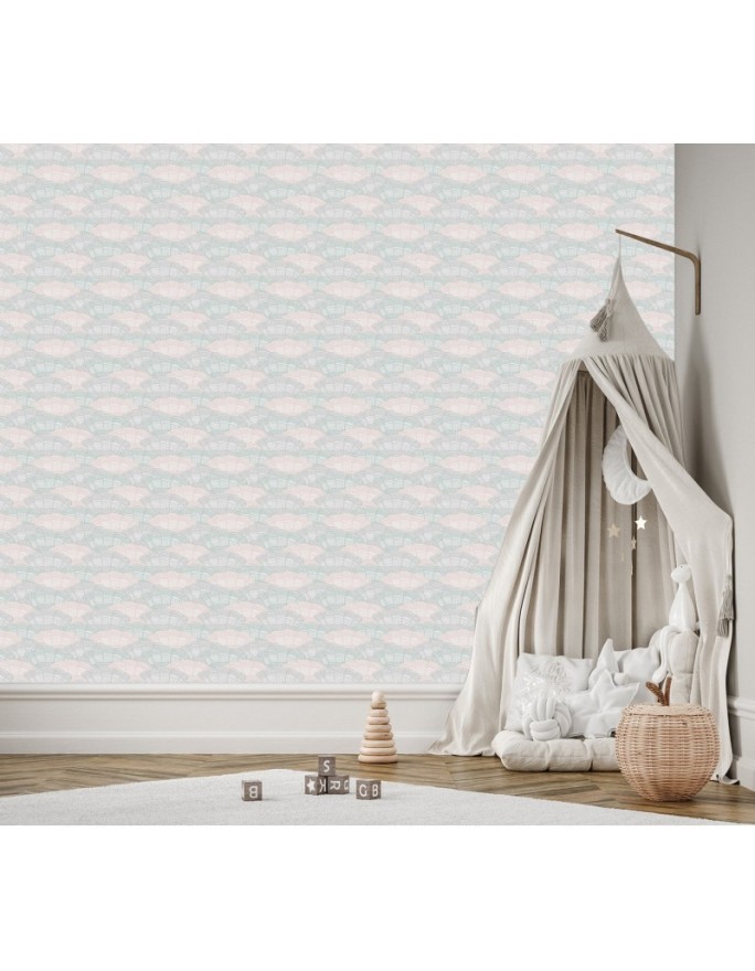 Children's room wall mural - Boho fans | FEEBY