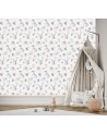 Children's room wall mural - Pastel geometric zoo | FEEBY