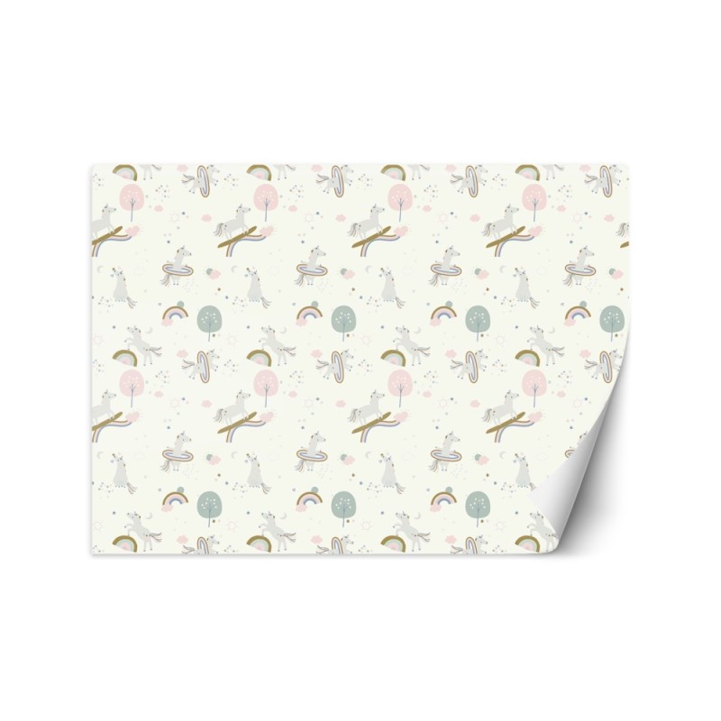 Children's room wall mural - Unicorns | FEEBY
