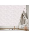 Children's room wall mural - Pink jungle | FEEBY