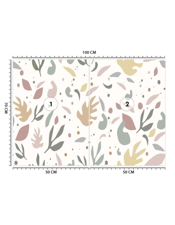 Children's wall mural - Scandi plants | FEEBY