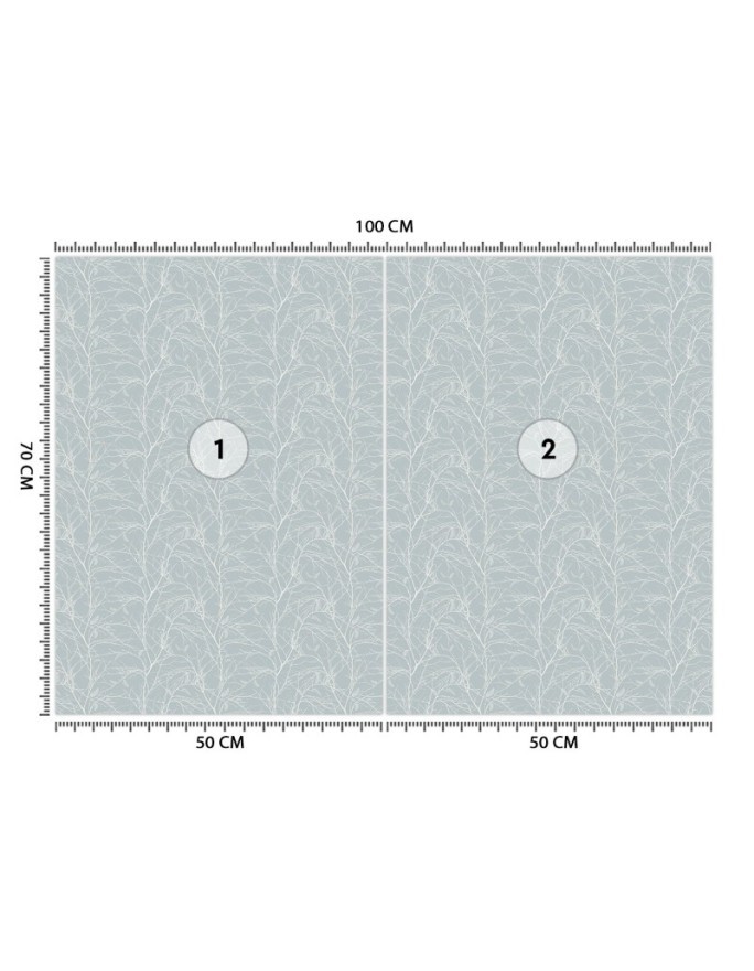 Children's wall murals - Scandi white branches | FEEBY