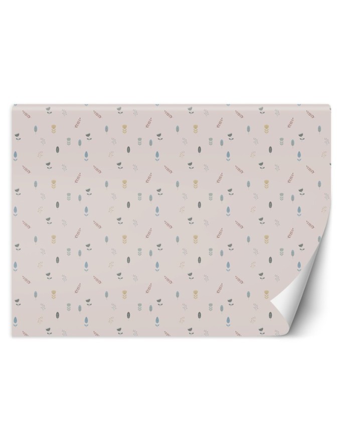 Children's room wall murals - Scandi flowers | FEEBY