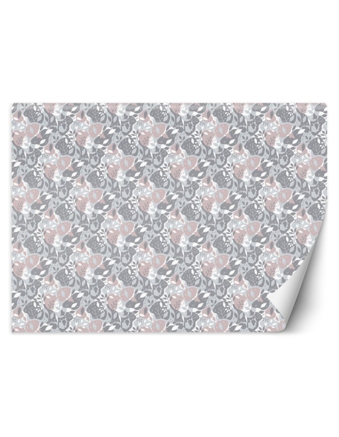 Children's room wall murals - Scandi moro leaves | FEEBY