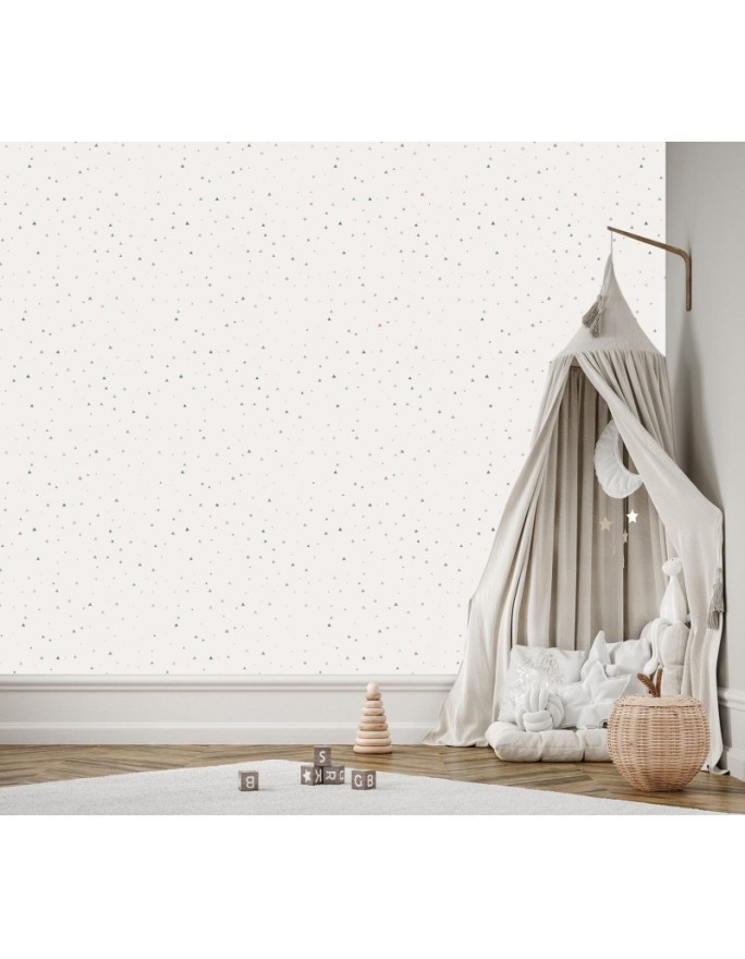 Children's wall mural - Scandi triangles | FEEBY