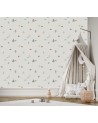 Children's wall mural - Scandi trees and moose | FEEBY