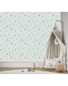 Children's wall murals - Scandi trees and cottages | FEEBY