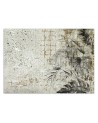 Exclusive wall murals - Monstera Leaves concrete wall | FEEBY