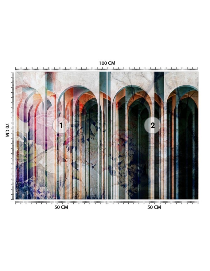 Wall mural - Columns in colour | FEEBY