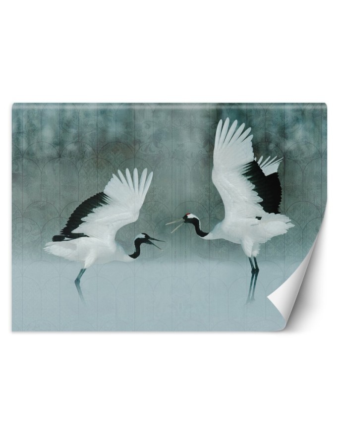 Beautiful wall murals - Cranes birds | FEEBY