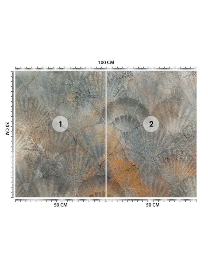 Living room wall mural - Fans abstract | FEEBY