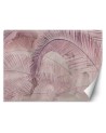 Exclusive wall mural - Palm leaves pink | FEEBY